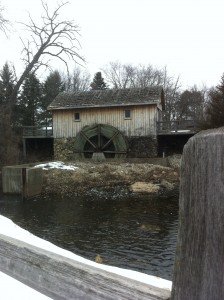 The Hiram Buttrick Sawmill at Gage Brothers Park located just 2 blocks north of Orchard Street on Holbek.