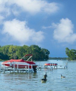 bluff lake view